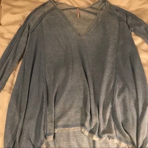 Free people top (light blue)